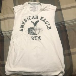 Medium men’s white American eagle sleeveless shirt